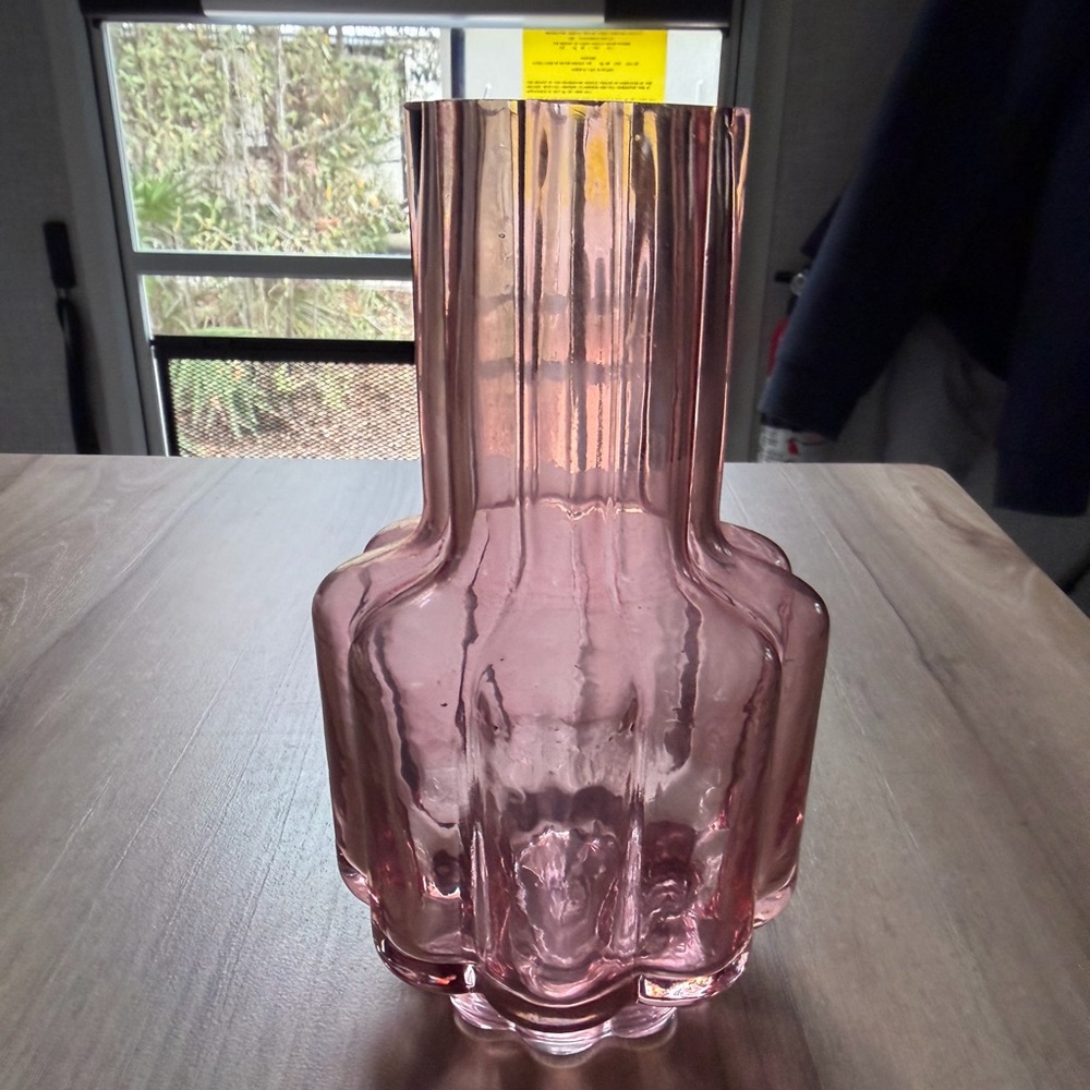 Pink Glass Vase